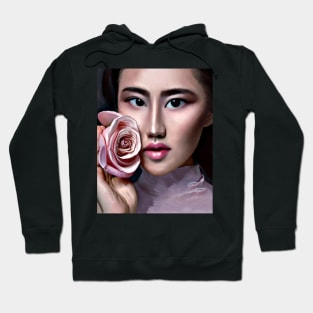 The girl with black eyes Hoodie